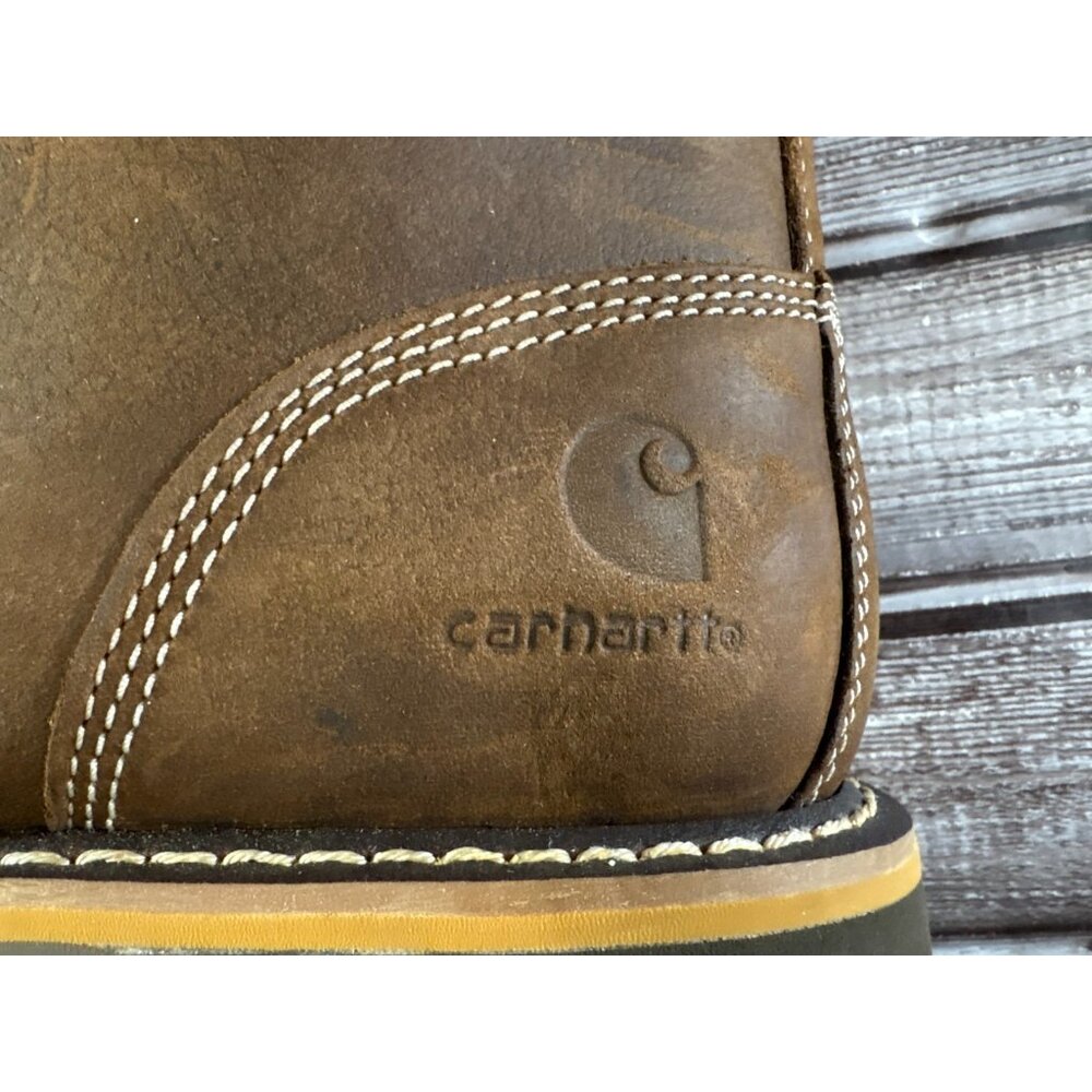 Carhartt 6" Waterproof Work Boots size 11 color Brown Style CMW6197 - Picture 9 of 12